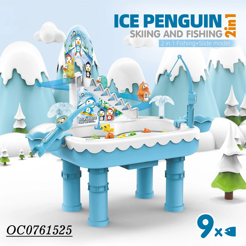 2-in-1 Ice Penguin Skiing & Fishing Game Toy - Image 2