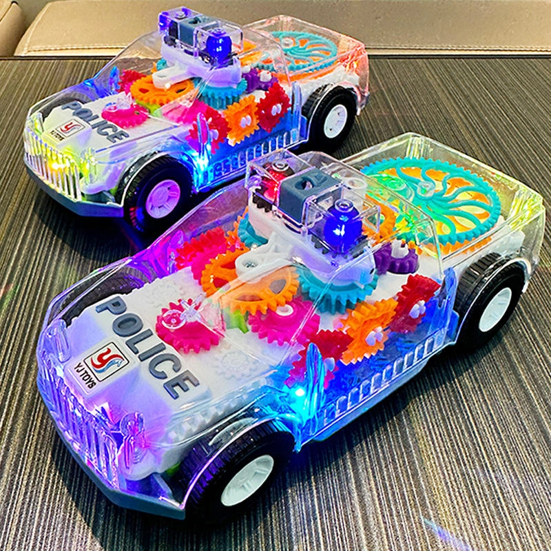 Colorful LED Moving Gear Car Toy - Image 6