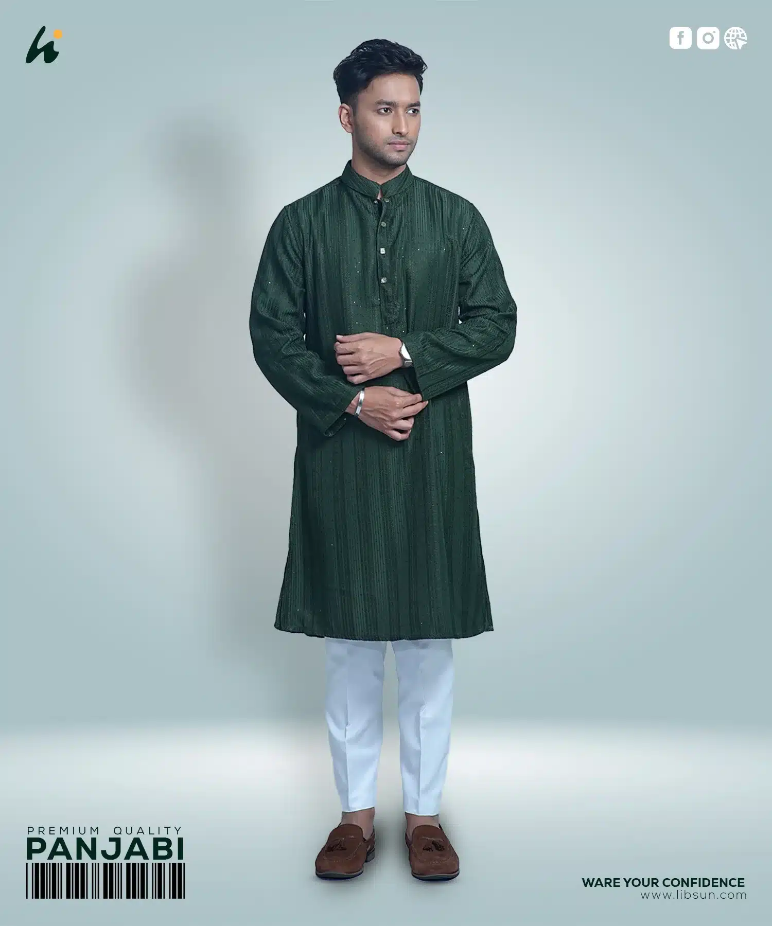 LP01 - Mens Premium Panjabi - Image 2