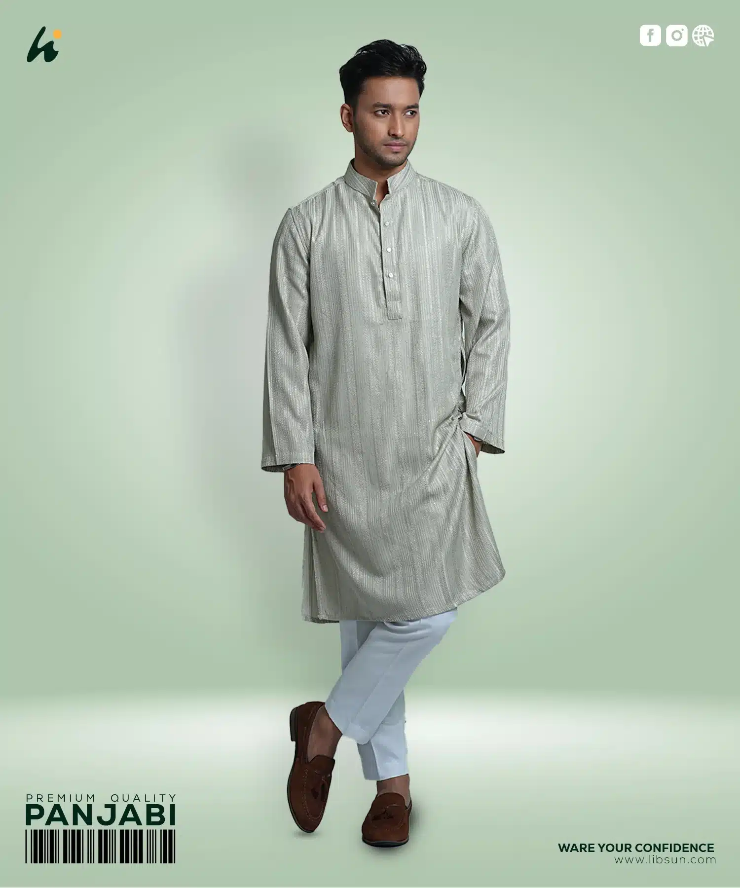 LP03 - Mens Premium Panjabi - Image 2