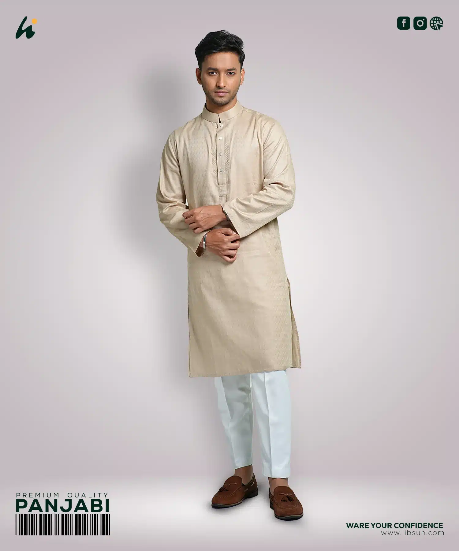 LP04 - Mens Premium Panjabi - Image 2