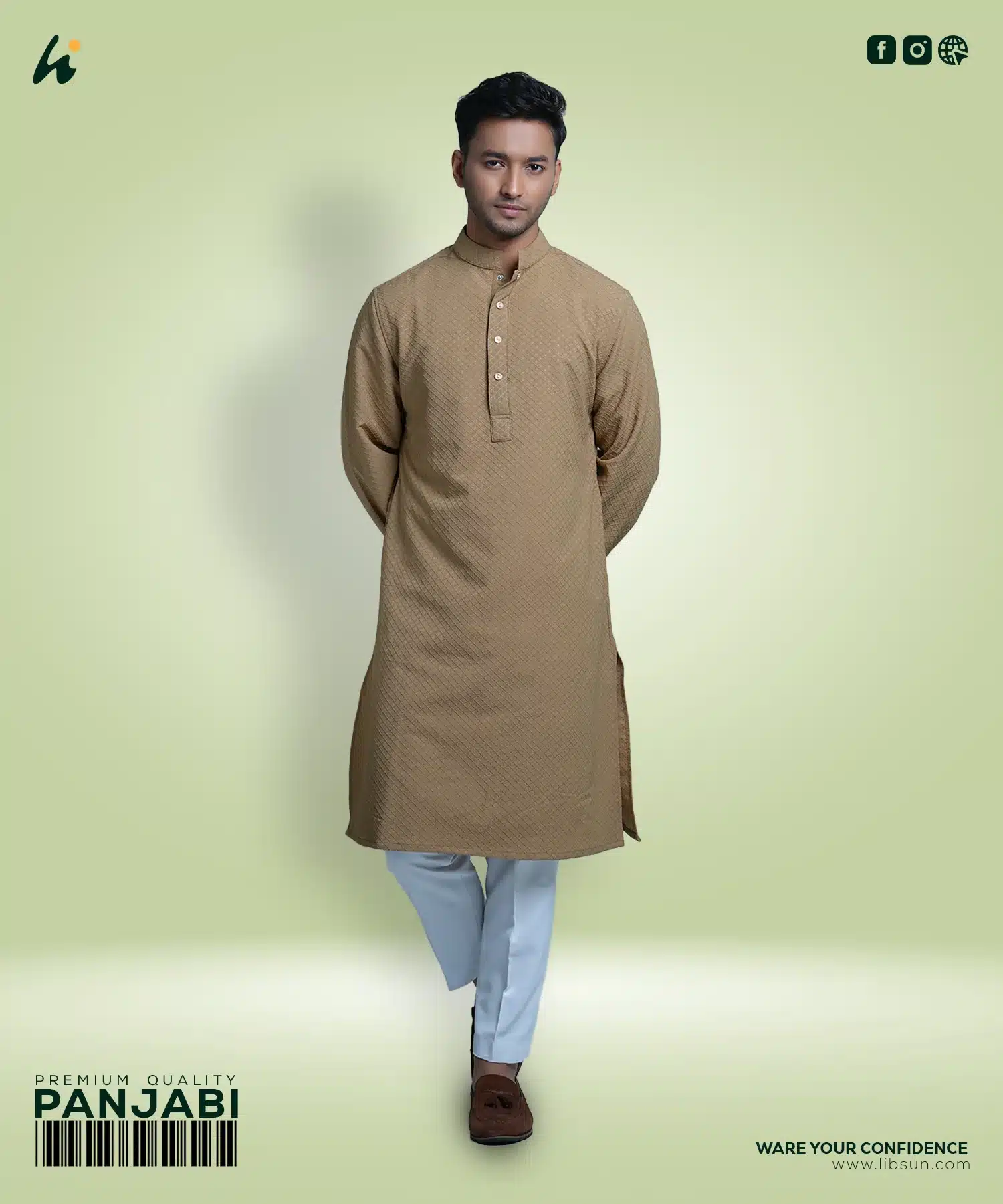 LP06 - Mens Premium Panjabi - Image 2