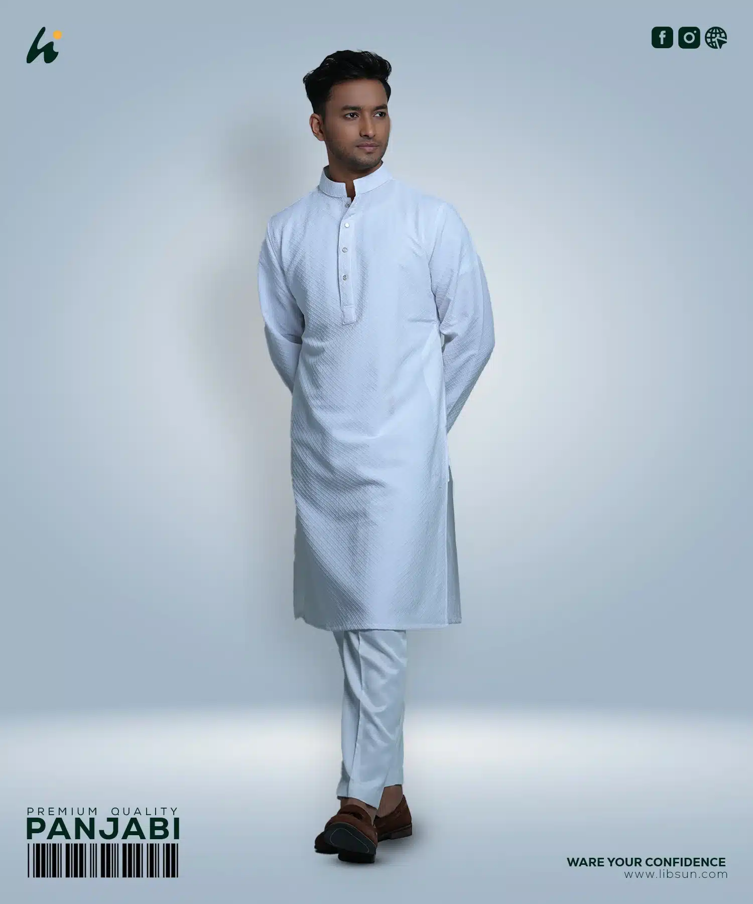 LP08 - Mens Premium Panjabi - Image 2