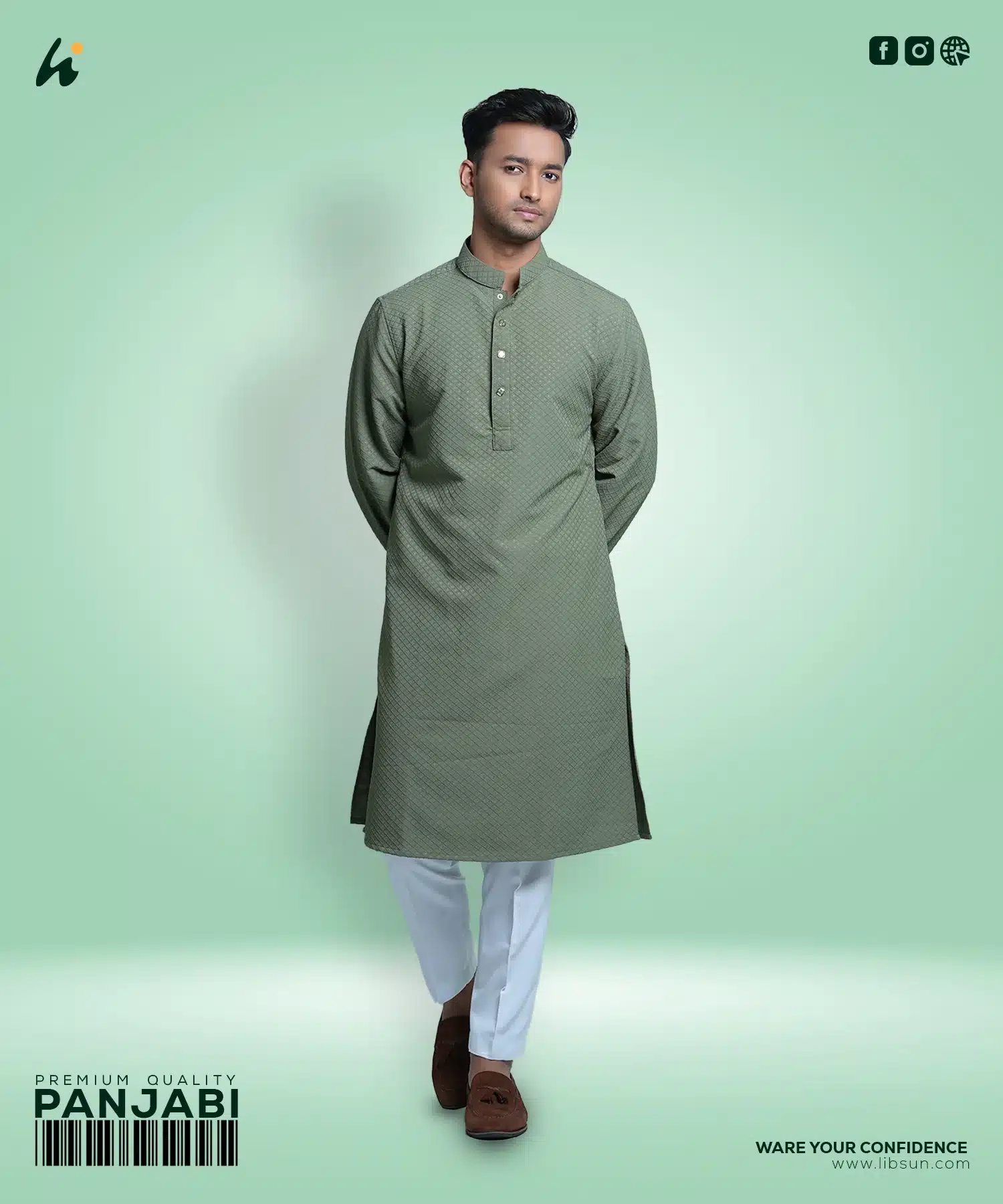 LP09 - Mens Premium Panjabi - Image 2