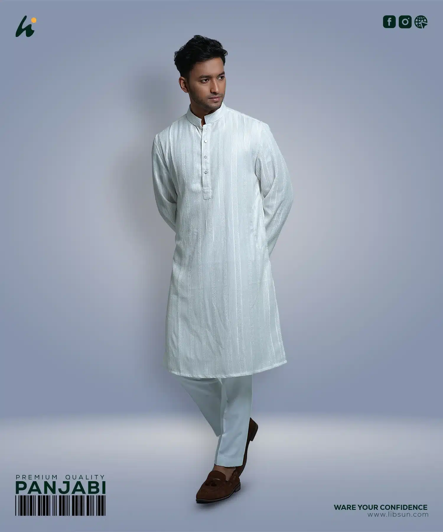 LP05 - Mens Premium Panjabi - Image 2