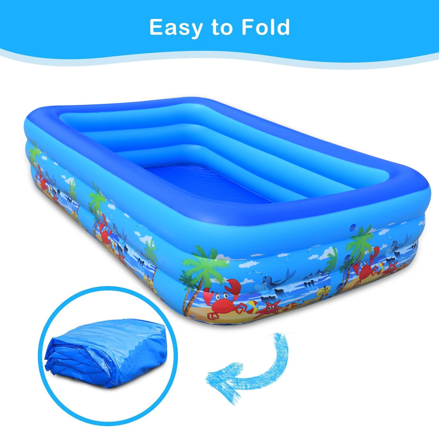 Portable Water Swimming Pool for Kids and Adults - Image 3