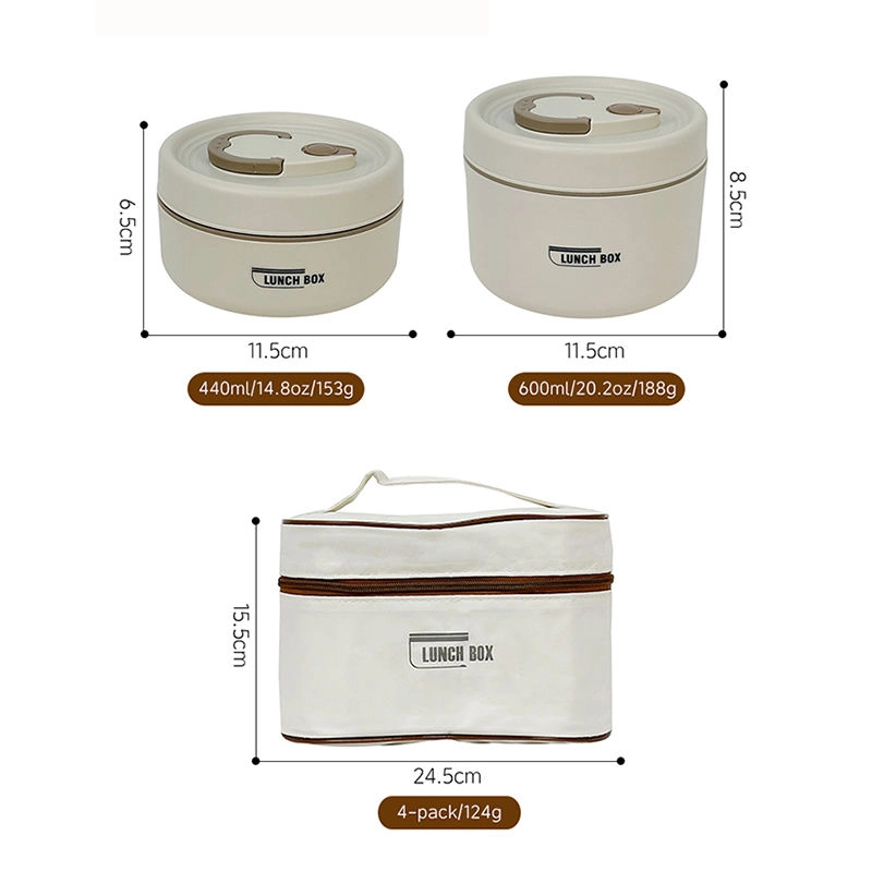 4 Pcs Multi Stainless Steel Lunch Box Set - Image 4