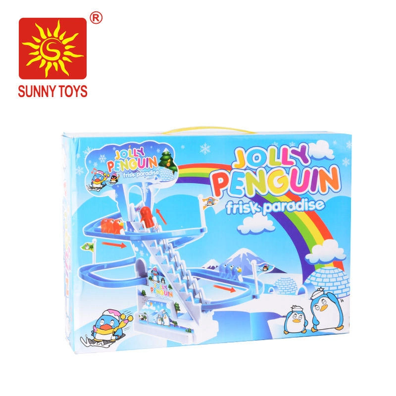 Battery-Powered Climbing Stairs Track Toy - Image 5